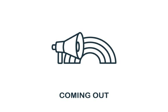 Coming Out Icon from LGBT Collection
