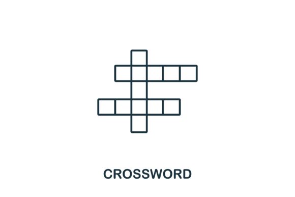 Crossword Icon from Hobbies Collection: A Practical Design Asset for Modern Creatives