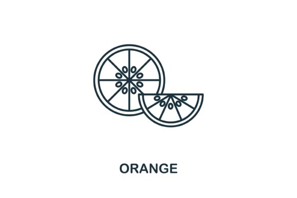 Orange Icon: Fresh Design Energy from the Fruits Collection