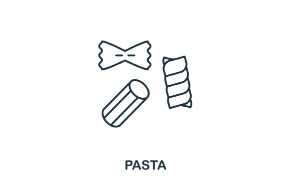 Pasta Icon from Italy Collection: A Versatile Design Asset for Web and Print