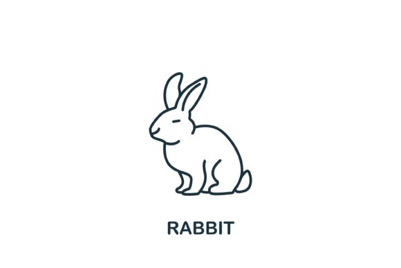 Strategic Use of the Rabbit Icon from Home Animals Collection in Modern Design