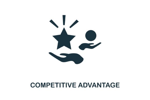 Strategic Value of the Competitive Advantage Icon in Modern Business Communication