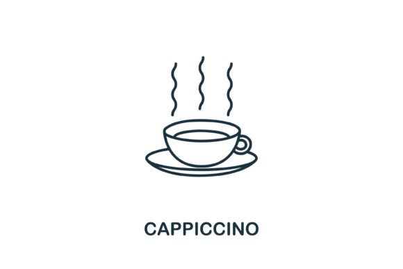 The Cappuccino Icon from Italy Collection: A Versatile Design Asset for Modern Creatives