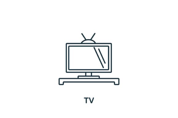 Tv Icon from Interior Collection: A Versatile Design Asset for Modern Creatives